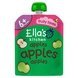 Ella's Kitchen Organic Apples First Tastes Baby Food Weaning Pouch 4+ Months 70g