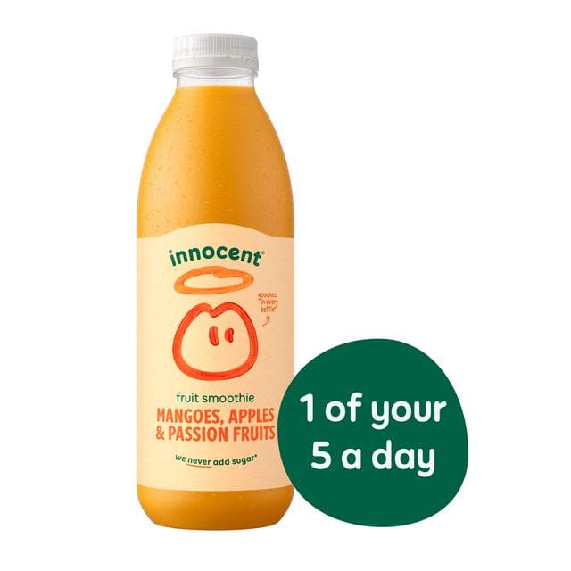 Innocent Mangoes, Apples & Passion Fruits Smoothie 750ml - gallery image 2