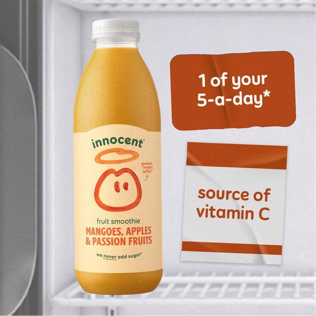 Innocent Mangoes, Apples & Passion Fruits Smoothie 750ml - gallery image 3