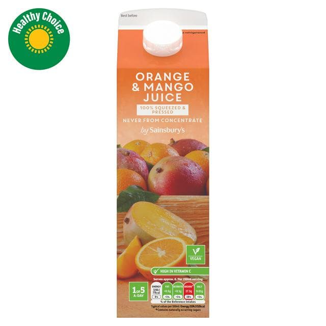 Sainsbury's Orange & Mango Juice, Not From Concentrate 1L - gallery image 1