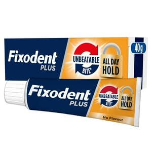 Fixodent Plus Dual Power Denture Adhesive Cream 40g
