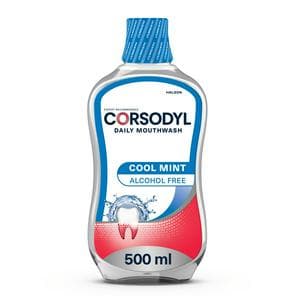 Corsodyl Daily Gum Care Mouthwash Alcohol Free Cool Mint 500ml