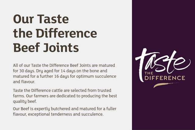Sainsbury's 30 Days Matured British Beef Roasting Joint, Taste the Difference (Approx. 1.4kg) - gallery image 4