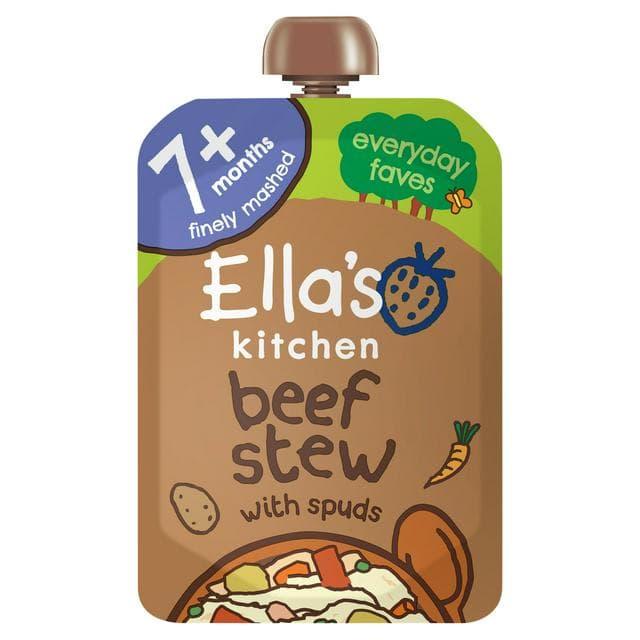 Ella's Kitchen Organic Beef Stew Baby Food Pouch 7+ Months 130g - gallery image 1