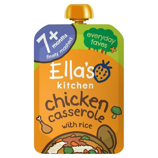 Ella's Kitchen Organic Chicken & Rice Casserole Baby Food Pouch 7+ Months 130g - gallery image 1