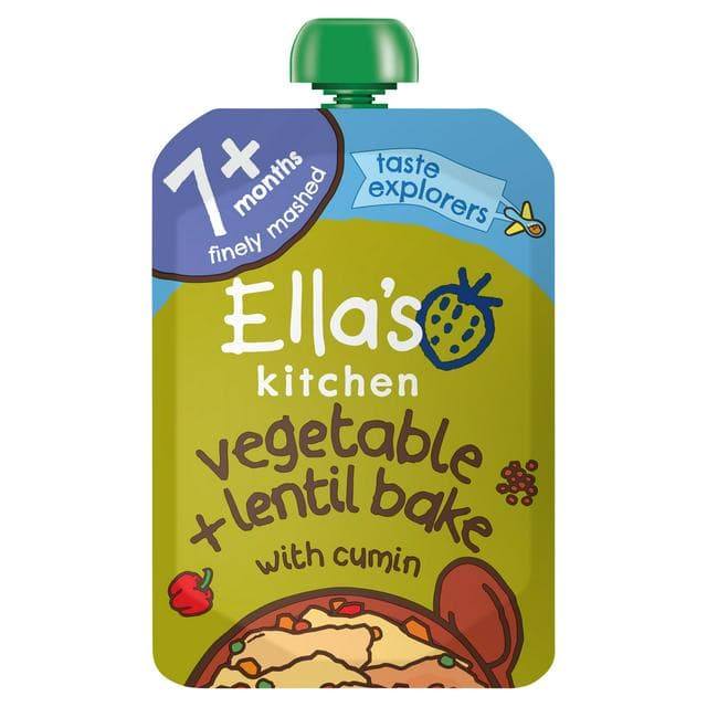 Ella's Kitchen Organic Vegetable & Lentil Bake Baby Food Pouch 7+ Months 130g - gallery image 1