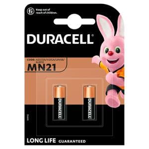 Duracell Specialty Alkaline MN21 Battery 12V (A23 / 23A / V23GA), pack of 2
