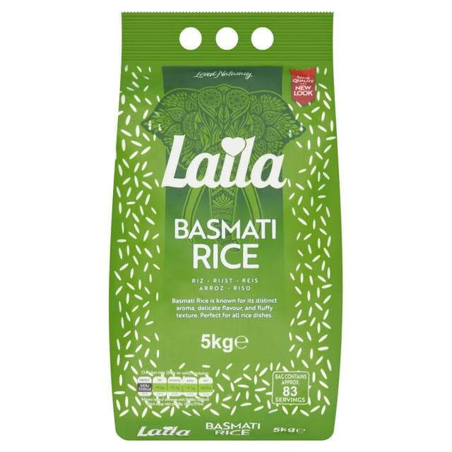 Laila Basmati Rice 5kg - gallery image 1