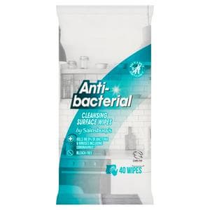 Sainsbury's Antibacterial Multi-Surface Wipes x40