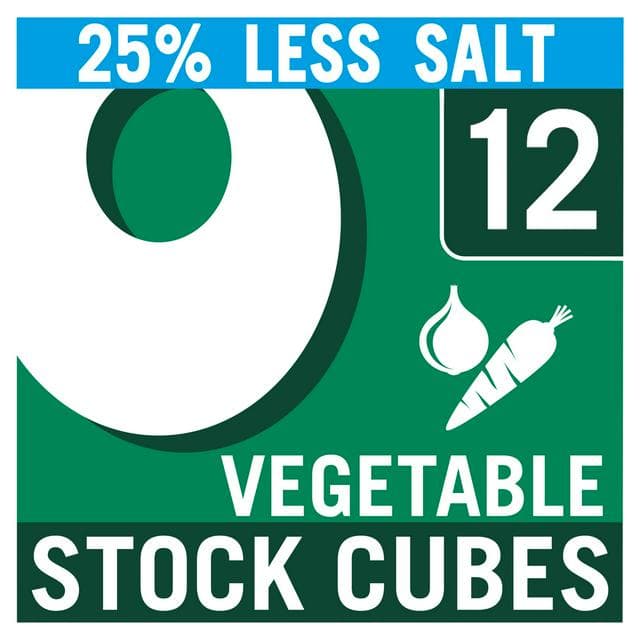 Oxo Reduced Salt Vegetable Stock Cubes x12 71g - gallery image 1
