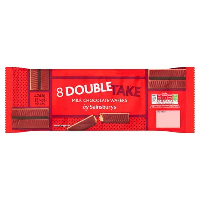 Sainsbury's Milk Choc Double Take 8x21.5g - gallery image 1