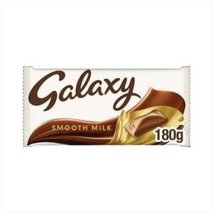 Galaxy Smooth Milk Chocolate Block Bar Vegetarian 180g