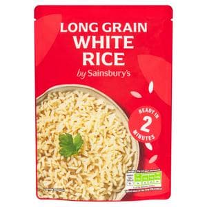 Sainsbury's Microwave Rice Long Grain White 250g