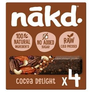 Nakd Cocoa Delight Fruit & Nut Bars 4x35g