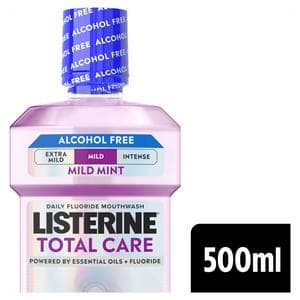 Listerine Total Care Milder Taste Zero Alcohol Mouthwash 500ml