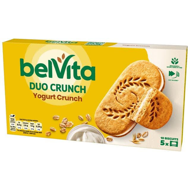 Belvita 5 x 50.6g Yogurt Crunch Multipack Cereal Biscuit Snack Bars - gallery image 3