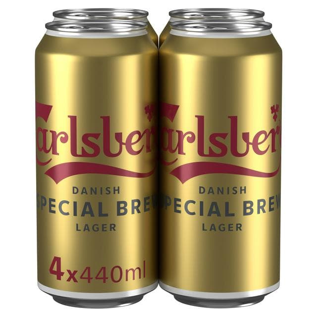 Carlsberg Special Brew Lager Beer Cans 4x440ml - gallery image 1