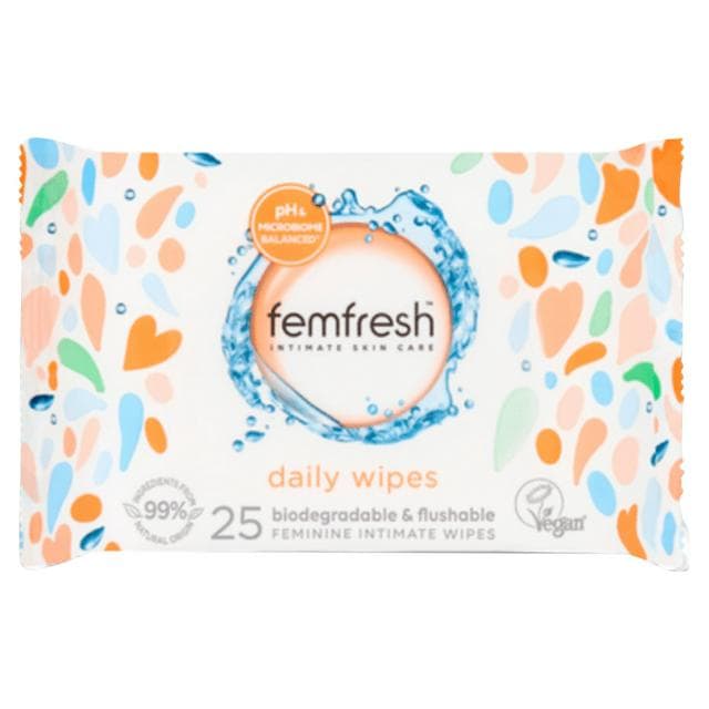Femfresh Intimate Hygiene Feminine Freshness Wipes, Large x25 - gallery image 1
