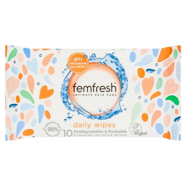 Femfresh Intimate Wipes, Pocket Size x10 - gallery image 1