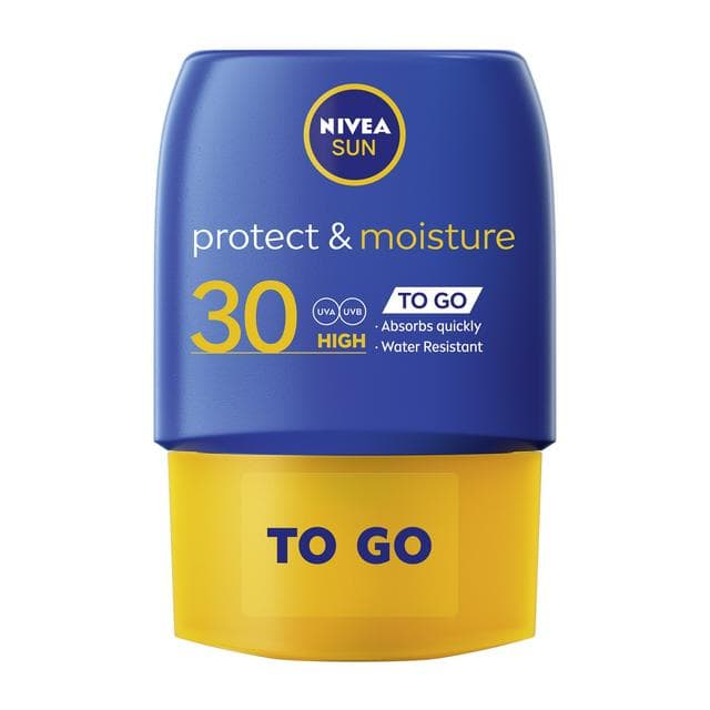 Nivea Sun 50ml Protect & Moisture to Go SPF 30 Tube Sun Cream - gallery image 1