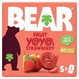 BEAR Fruit Yoyos Strawberry Multipack 5x20g