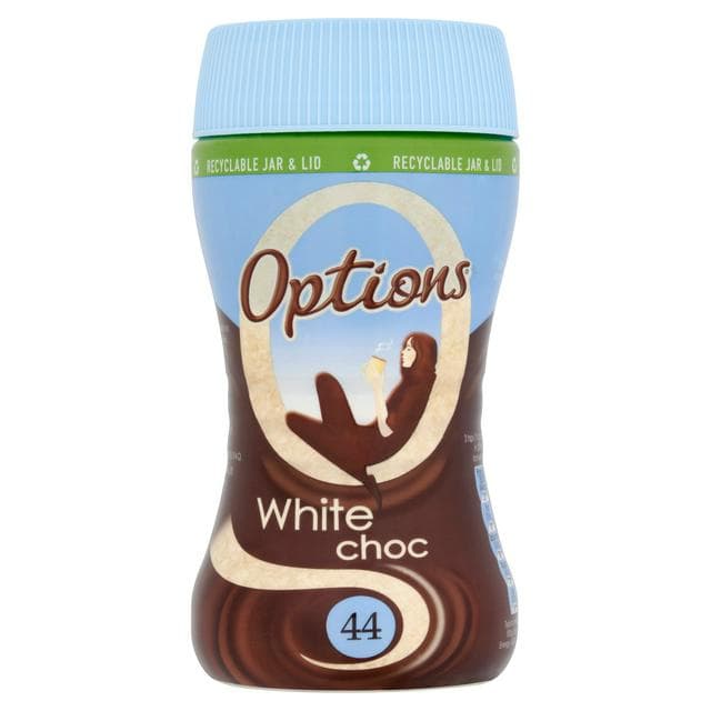 Options Instant Belgian Hot White Chocolate Drink 220g - gallery image 1