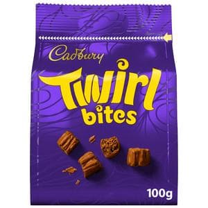 Cadbury Twirl 100g Bites Chocolate Bag