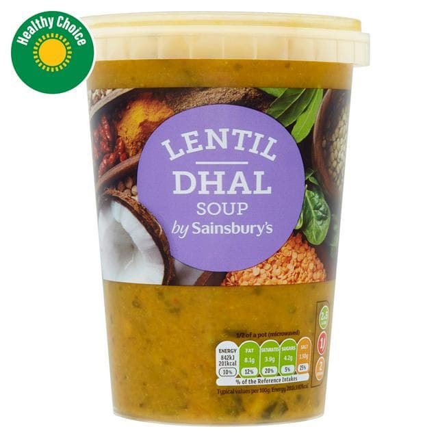 Sainsbury's Lentil Dhal Soup 600g - gallery image 1