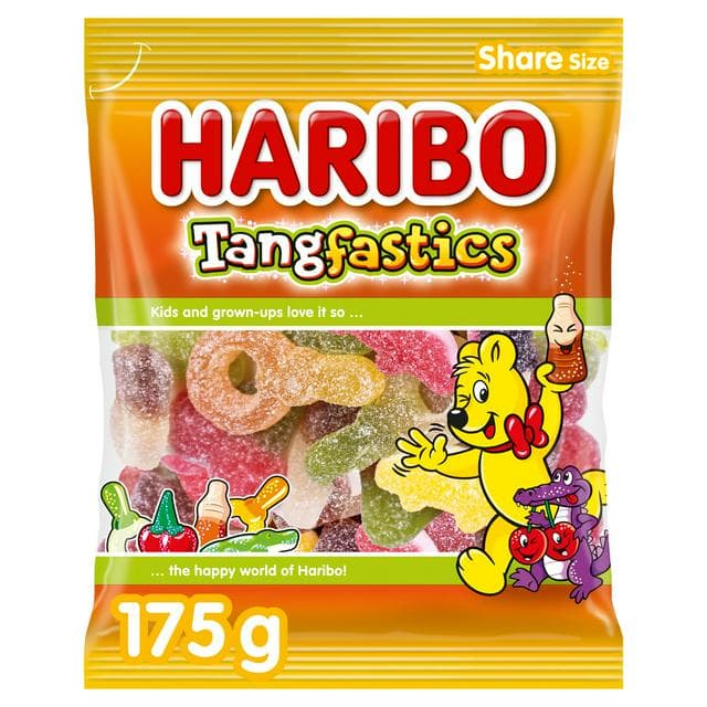 Haribo Tangfastics Sour Sweets Bag 175g - gallery image 1