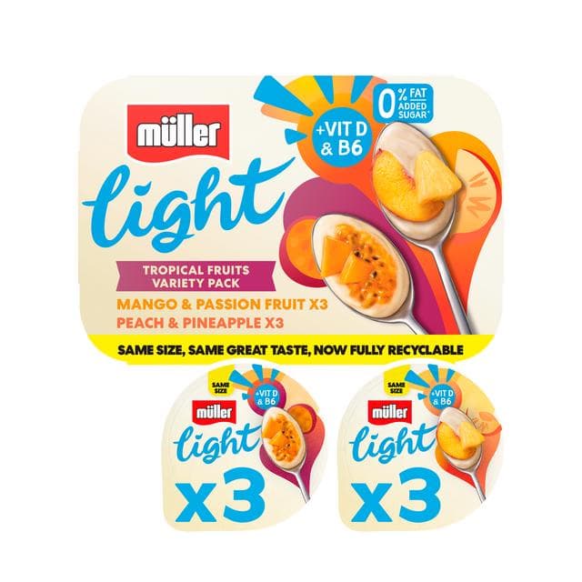 Muller Light Citrus Fat Free Yogurts 6x140g - gallery image 2