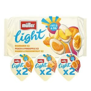 Muller Light Citrus Fat Free Yogurts 6x140g