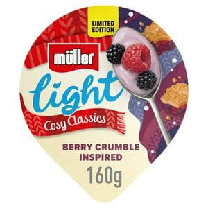 Müller Light Fat Free Yogurt Limited Edition 160g