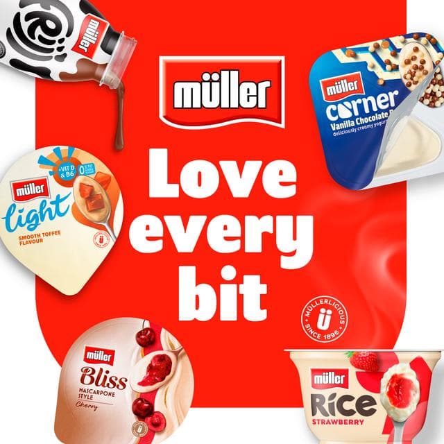 Müller Light Fat Free Strawberry Yogurt 160g - gallery image 4
