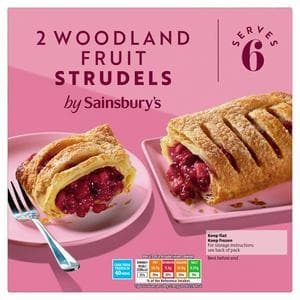 Sainsbury's 2 x Woodland Fruit Strudels 600g