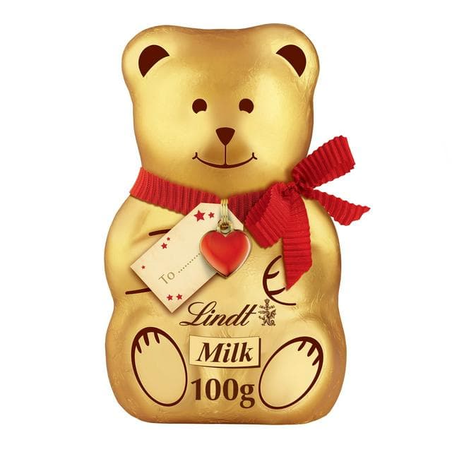 Lindt 100g Teddy Christmas Milk Chocolate - gallery image 1