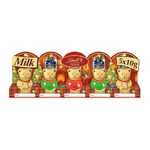 Lindt 5 x 50g Teddy Christmas Milk Chocolate