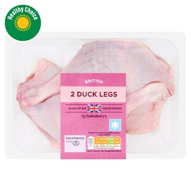 Sainsbury's British Duck Legs x2 480g - gallery image 1
