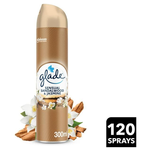 Glade Aerosol Air Freshener Sandalwood & Jasmine 300ml - gallery image 1