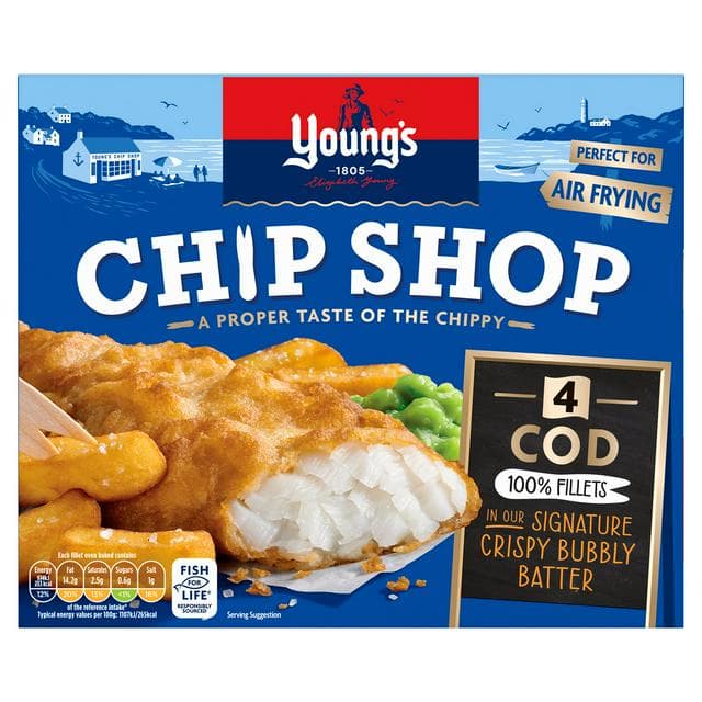 Young's Chip Shop Large Cod Fillets 400g - gallery image 1