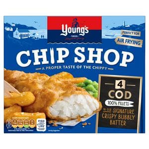 Young's Chip Shop Large Cod Fillets 400g