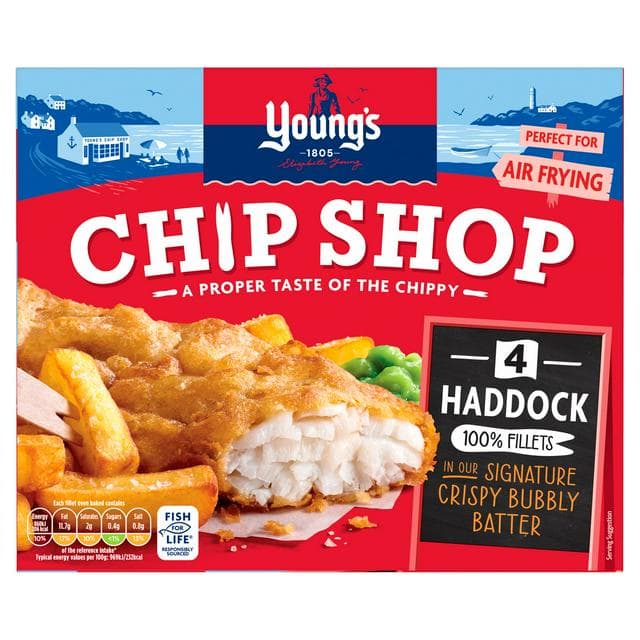 Young's Chip Shop Large Haddock Fillets 440g - gallery image 1