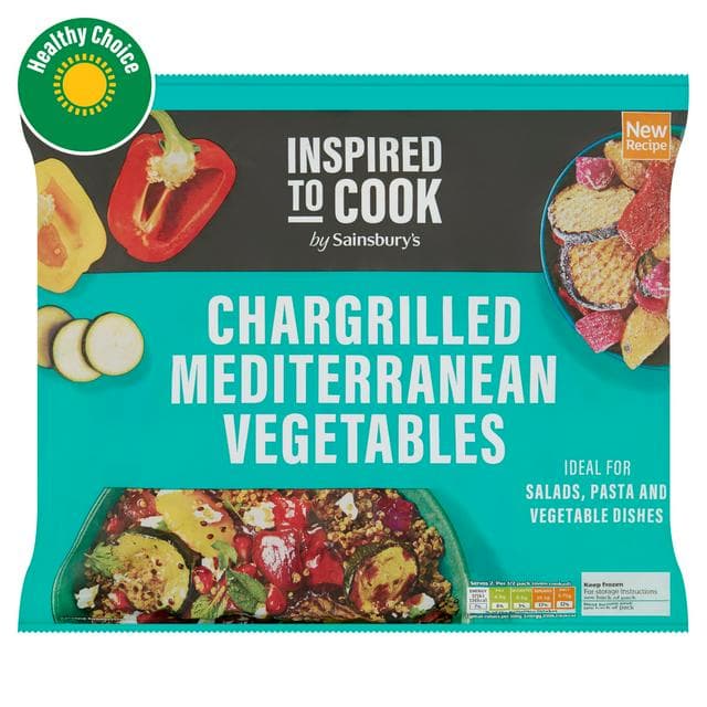 Sainsbury's Chargrilled Mediterranean Vegetables (Aubergine, Courgette, Red & Yellow Peppers) 500g - gallery image 1