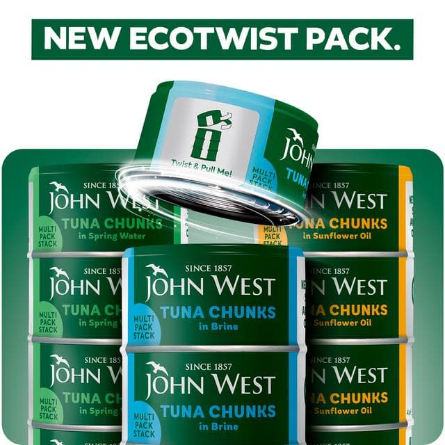 John West Tuna Chunks in Brine 4x125g (102g Drained) - gallery image 4