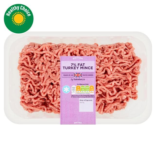 Sainsbury's 7% Fat Fresh British Turkey Mince 750g - gallery image 1