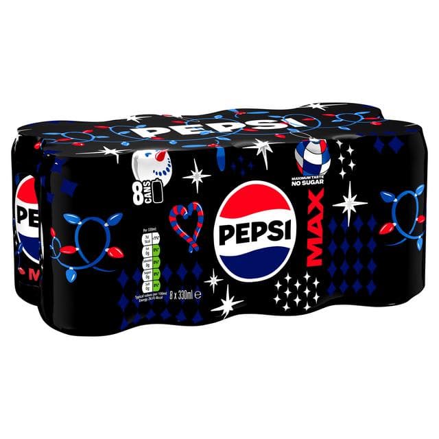 Pepsi Max No Sugar Cola Cans 8x330ml - gallery image 2