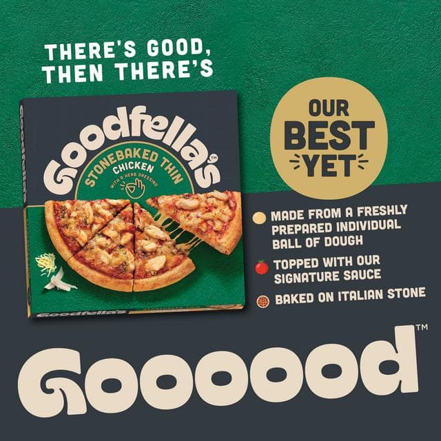 Goodfella's Stonebaked Thin Chicken Pizza 365g - gallery image 3