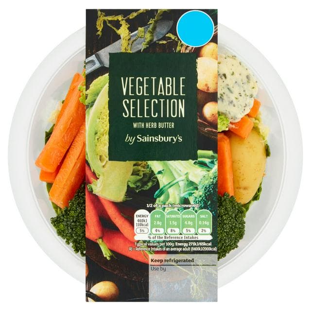 Sainsbury's Vegetable Selection with Herb Butter 340g - gallery image 1