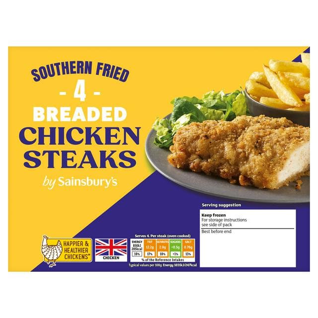 Sainsbury's Southern Fried Chicken Steak 380g - gallery image 1