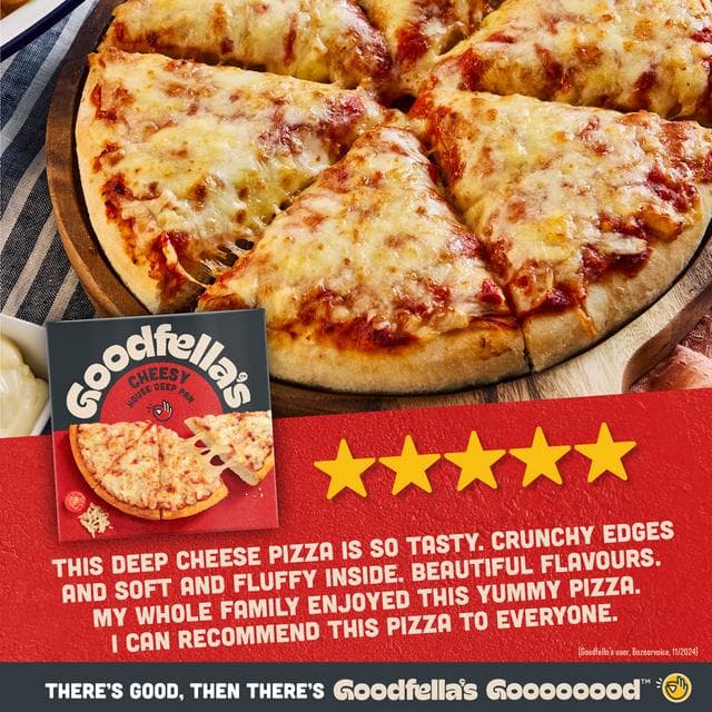 Goodfella's Deep Pan Cheese Pizza 421g - gallery image 2