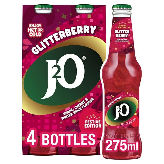 J2O Glitterberry 4 x 275ml - gallery image 1